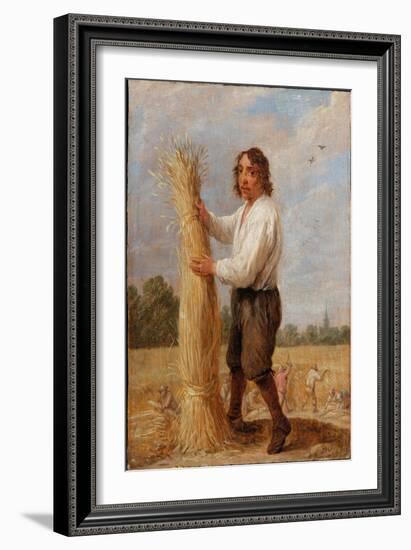 An Allegory of the Four Seasons: Summer (Oil on Panel)-David the Younger Teniers-Framed Giclee Print