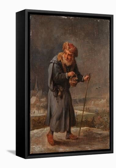 An Allegory of the Four Seasons: Winter (Oil on Panel)-David the Younger Teniers-Framed Premier Image Canvas