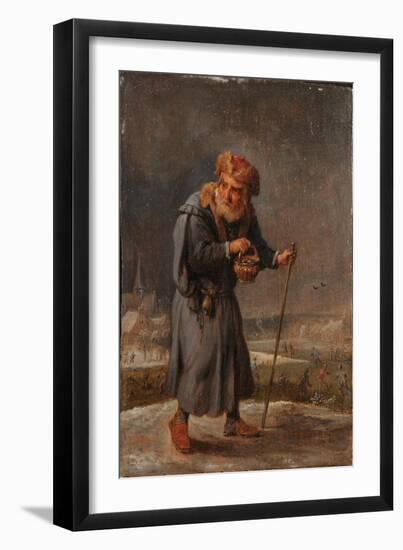 An Allegory of the Four Seasons: Winter (Oil on Panel)-David the Younger Teniers-Framed Giclee Print