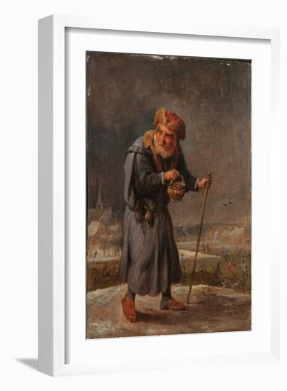 An Allegory of the Four Seasons: Winter (Oil on Panel)-David the Younger Teniers-Framed Giclee Print