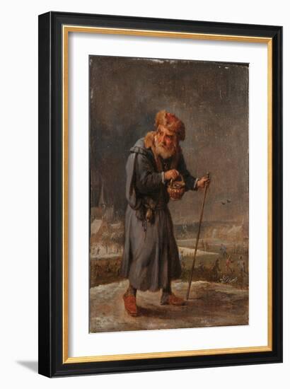 An Allegory of the Four Seasons: Winter (Oil on Panel)-David the Younger Teniers-Framed Giclee Print