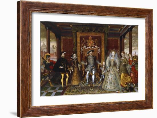 An Allegory of the Tudor Succession: the Family of Henry VII-null-Framed Giclee Print