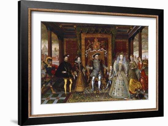 An Allegory of the Tudor Succession: the Family of Henry VII-null-Framed Giclee Print