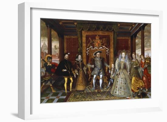 An Allegory of the Tudor Succession: the Family of Henry VII-null-Framed Giclee Print