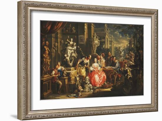 An Allegory of the Visual Arts-Johann Georg Platzer-Framed Giclee Print