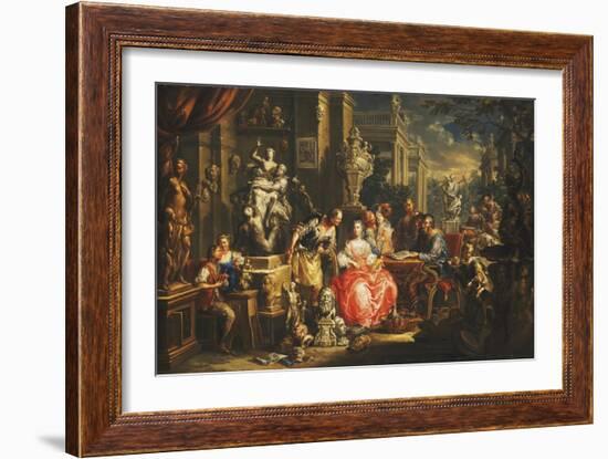 An Allegory of the Visual Arts-Johann Georg Platzer-Framed Giclee Print