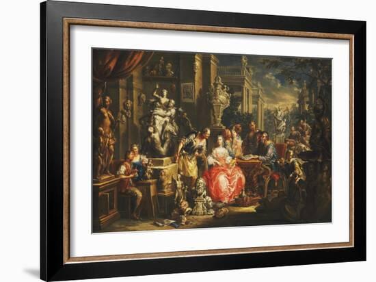 An Allegory of the Visual Arts-Johann Georg Platzer-Framed Giclee Print