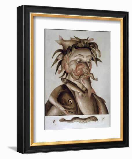 An Allegory of Water-Giuseppe Arcimboldo-Framed Giclee Print