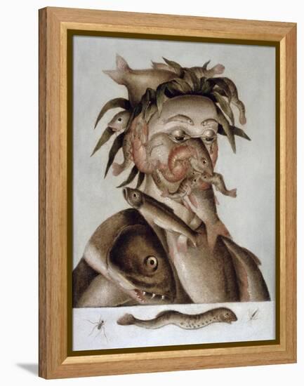 An Allegory of Water-Giuseppe Arcimboldo-Framed Premier Image Canvas