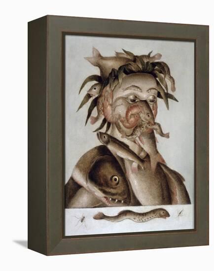 An Allegory of Water-Giuseppe Arcimboldo-Framed Premier Image Canvas