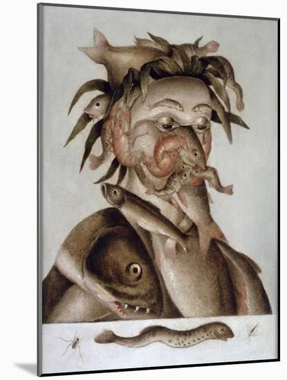 An Allegory of Water-Giuseppe Arcimboldo-Mounted Giclee Print