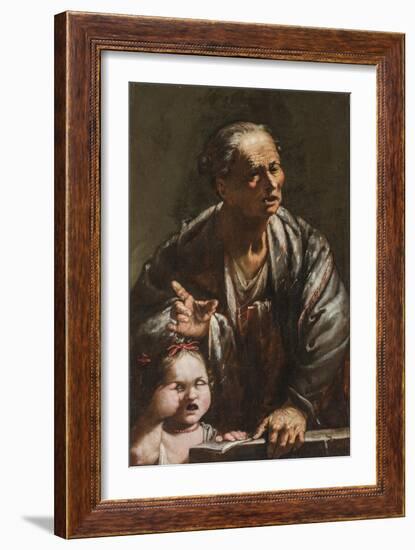 An Allegory of Wisdom and Ignorance, 1640-Jusepe de Ribera-Framed Giclee Print