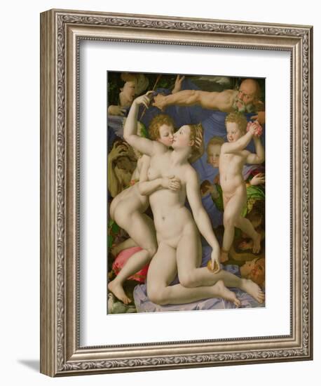 An Allegory with Venus and Cupid, circa 1540-50-Agnolo Bronzino-Framed Giclee Print