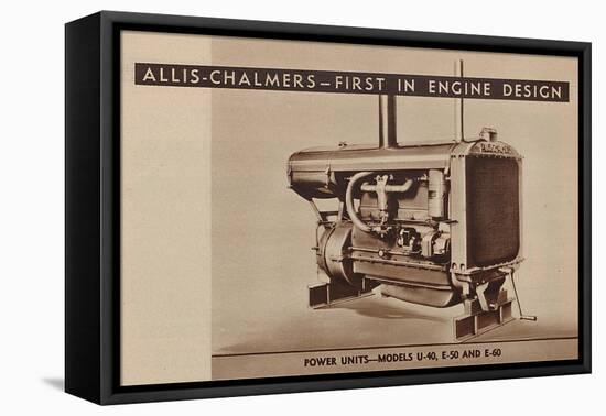 An Allis Chalmers Power Unit Engine for Tractors-null-Framed Premier Image Canvas