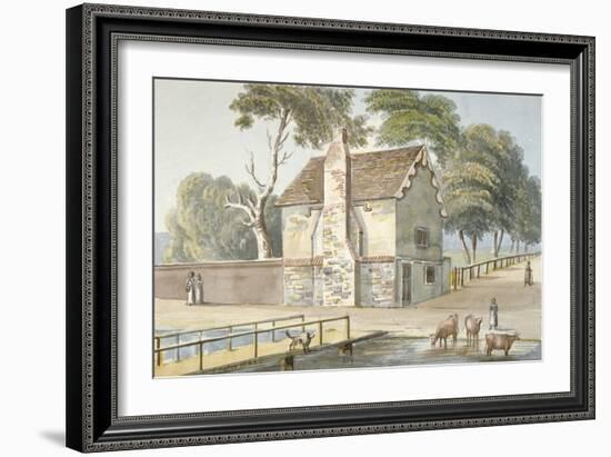 An Almshouse in Carshalton, Surrey, 1826-G Yates-Framed Giclee Print