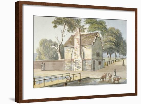 An Almshouse in Carshalton, Surrey, 1826-G Yates-Framed Giclee Print