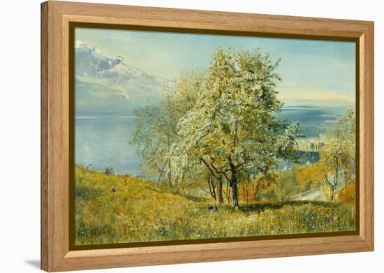 An Alpine Lake-John William Inchbold-Framed Premier Image Canvas