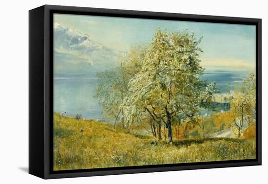 An Alpine Lake-John William Inchbold-Framed Premier Image Canvas