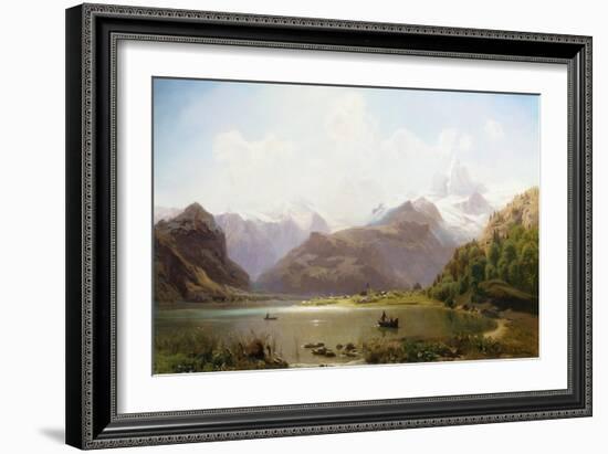 An Alpine Landscape-Anton Hlavacek-Framed Giclee Print