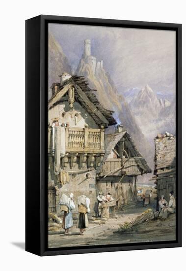 An Alpine Village-Samuel Prout-Framed Premier Image Canvas