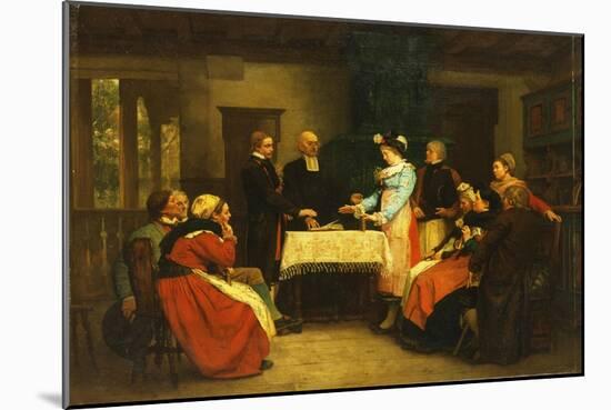 An Alsatian Wedding, 1869-Gustave Brion-Mounted Giclee Print