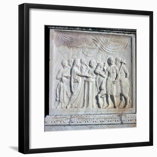 An altar dedicated to the Roman Imperial cult, 1st century. Artist: Unknown-Unknown-Framed Giclee Print