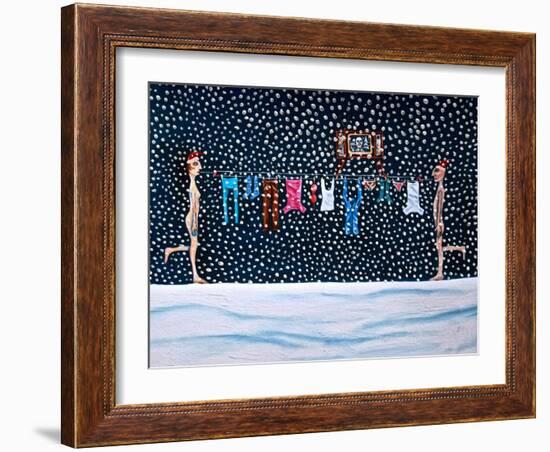 An Alternative Way to Spend Christmas,2017,-Rob Woods-Framed Giclee Print