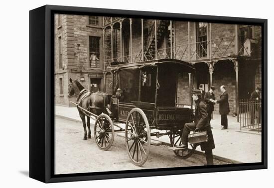 An Ambulance at Bellevue Hospital, New York City, 1896-null-Framed Premier Image Canvas