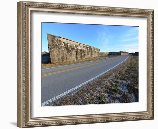 An American Confederate Fort at Santa Rosa Island at Pensacola, Florida.-Paul Briden-Framed Photographic Print