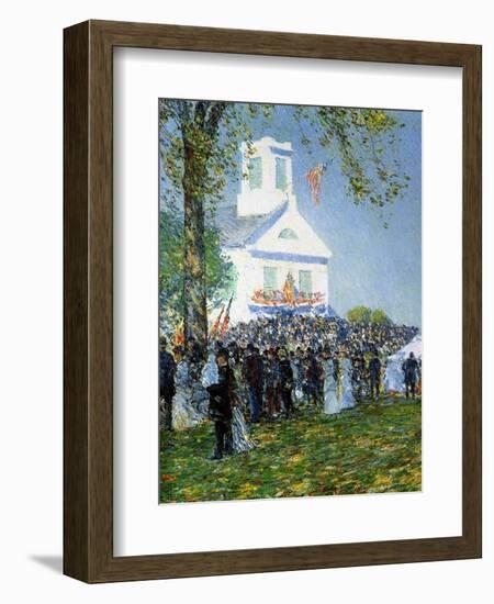 An American Country Fair, 1890-Childe Hassam-Framed Giclee Print