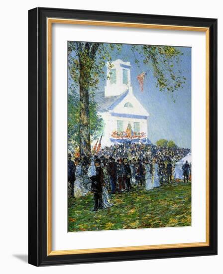 An American Country Fair, 1890-Childe Hassam-Framed Giclee Print