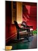 An American Front Porch with Wooden Boarding and Two Whicker Rocking Chairs-Jody Miller-Mounted Photographic Print