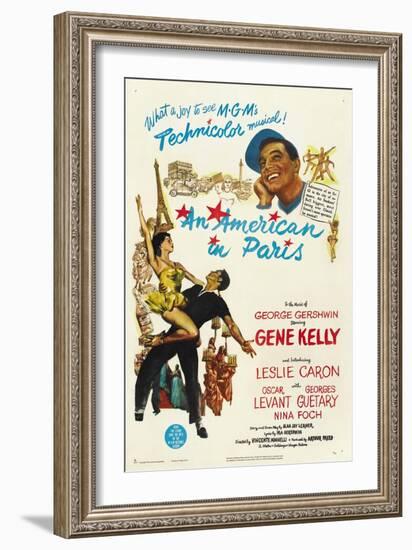 An American In Paris, 1951, Directed by Vincente Minnelli-null-Framed Giclee Print