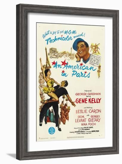 An American In Paris, 1951, Directed by Vincente Minnelli-null-Framed Giclee Print