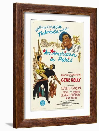 An American In Paris, 1951, Directed by Vincente Minnelli-null-Framed Giclee Print