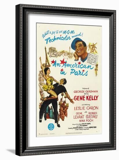 An American In Paris, 1951, Directed by Vincente Minnelli-null-Framed Giclee Print