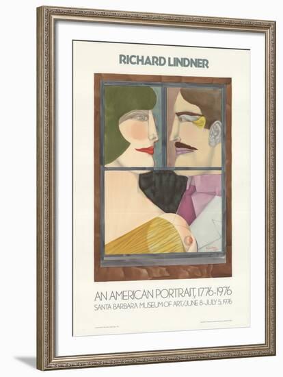 An American Portrait-Richard Lindner-Framed Art Print