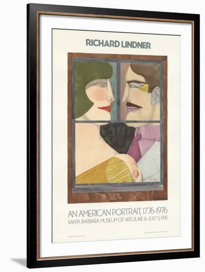 An American Portrait-Richard Lindner-Framed Art Print