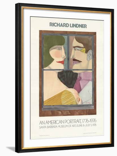 An American Portrait-Richard Lindner-Framed Art Print