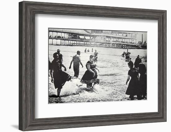 An American seaside resort, USA, c1890-Unknown-Framed Photographic Print