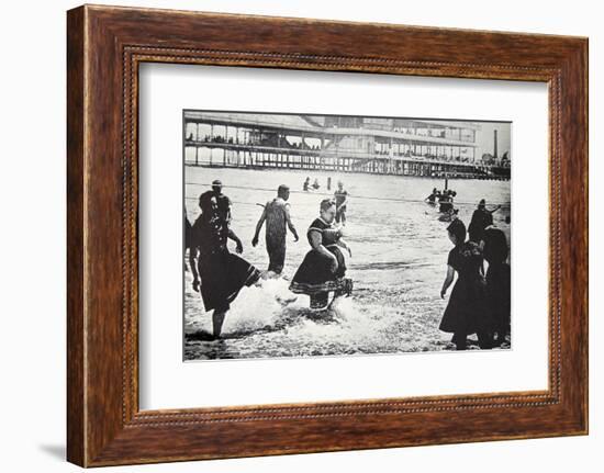 An American seaside resort, USA, c1890-Unknown-Framed Photographic Print