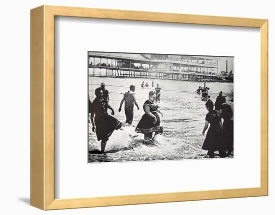 An American seaside resort, USA, c1890-Unknown-Framed Photographic Print