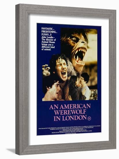 An American Werewolf In London, David Naughton, Jenny Agutter, David Naughton, 1981-null-Framed Premium Giclee Print