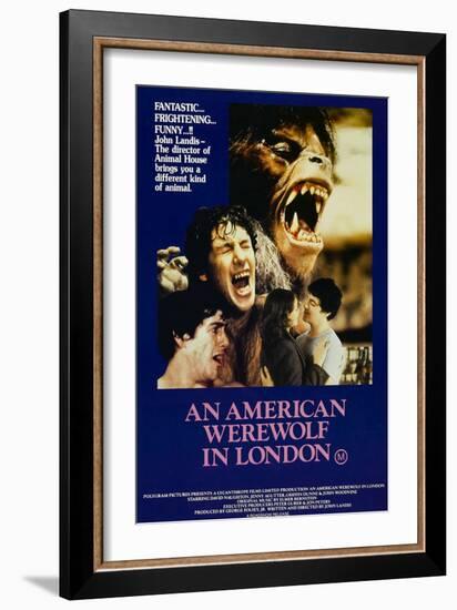 An American Werewolf In London, David Naughton, Jenny Agutter, David Naughton, 1981-null-Framed Art Print