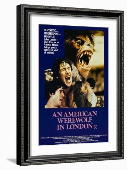 An American Werewolf In London, David Naughton, Jenny Agutter, David Naughton, 1981-null-Framed Art Print