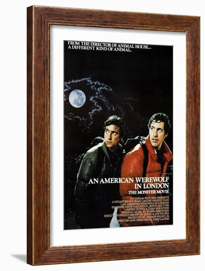 An American Werewolf In London, Griffin Dunne, David Naughton, 1981-null-Framed Art Print