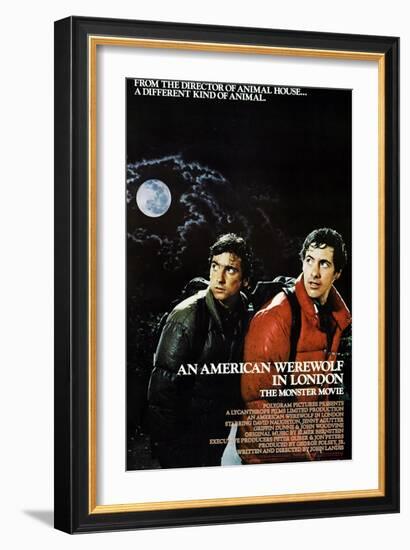 An American Werewolf In London, Griffin Dunne, David Naughton, 1981-null-Framed Art Print