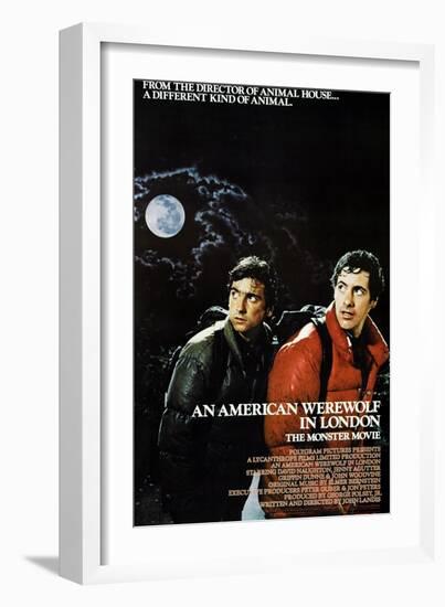 An American Werewolf In London, Griffin Dunne, David Naughton, 1981-null-Framed Premium Giclee Print