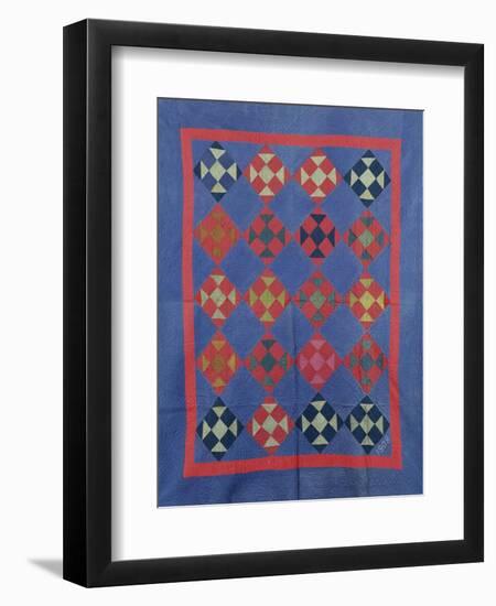 An Amish Hole in the Barn Door Design Coverlet. Holmes County, Ohio, 1908-null-Framed Giclee Print