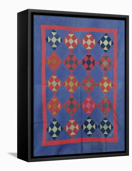 An Amish Hole in the Barn Door Design Coverlet. Holmes County, Ohio, 1908-null-Framed Premier Image Canvas